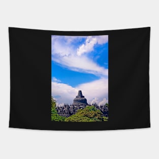 Borobudur view. Tapestry