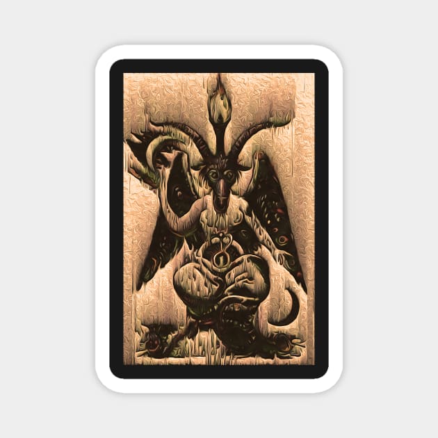 Baphomet Magnet by Donkeh23