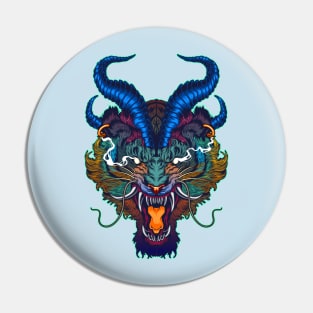 Horned Tiger Pin