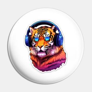 Tiger on Fire Pin