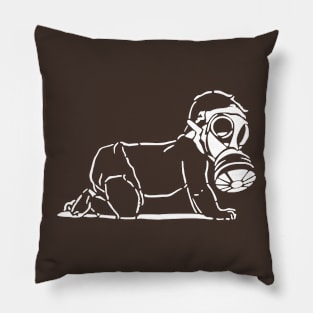 Baby In Gas Mask Pillow