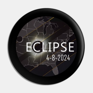 Eclipse April 8 2024 Total Full Moon Sun Pin