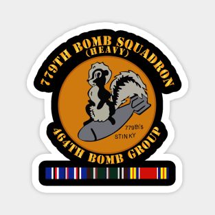 779th Bomb Squadron - 464th BG - WWII w SVC Magnet