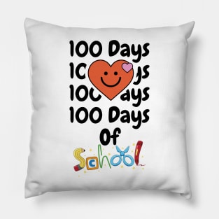 100 days of school celebration shirt Pillow