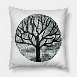 Tree in Black & White Pillow