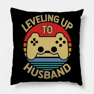 Leveling Up To Husband Video Gamer Funny Gift Pillow