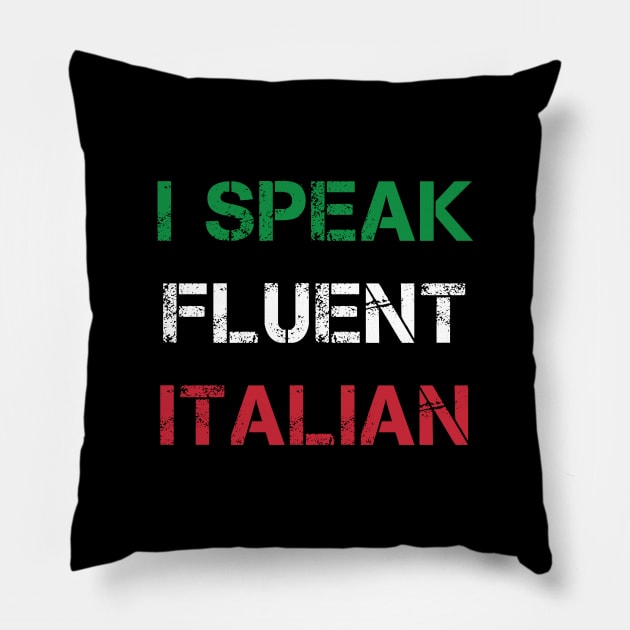 I Speak Fluent Italian Pillow by Coolthings