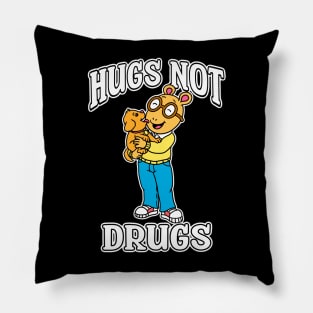 Arthur Hugs not drugs Pillow