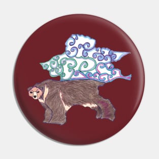 Tibetan Bear Tessalation Pin