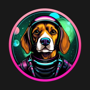 Beagle Space Dog Funny Cosmic Astronaut Puppy T-Shirt