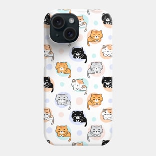 Colorful cat patterns Phone Case