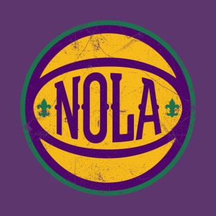 NOLA Retro Ball - Purple T-Shirt