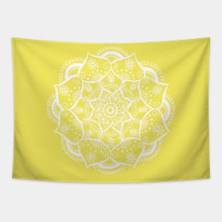 Mellow Yellow Mandala Tapestry