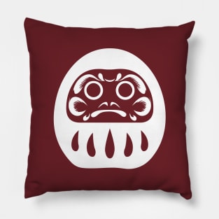 Japanese White Daruma Pillow