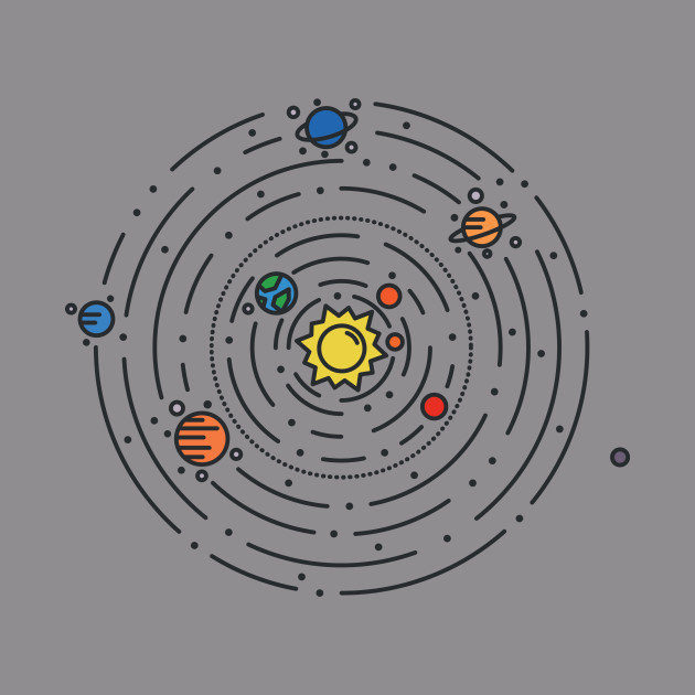 Solar System Planetary Chart Design