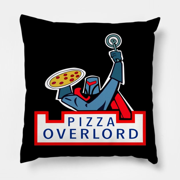 Pizza Overlord Pillow by GagaPDS