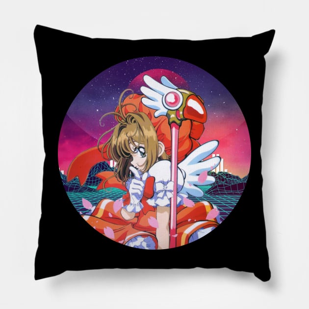 Funny Sakura Girl Japanese Anime Pillow by WholesomeFood