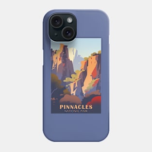 Pinnacles National Park Travel Poster Phone Case