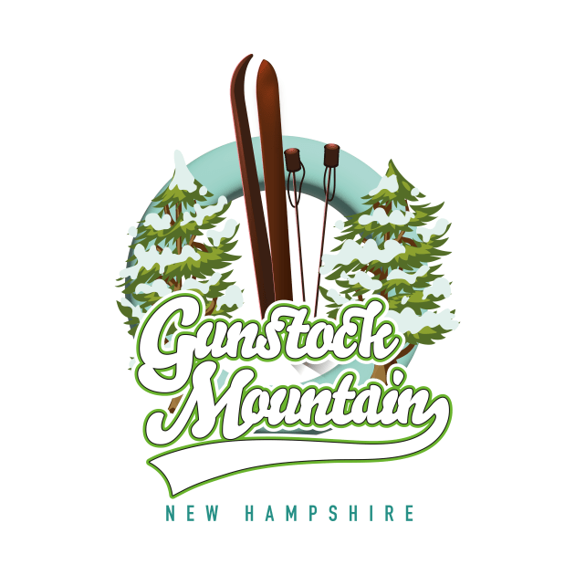 Gunstock Mountain ski logo by nickemporium1