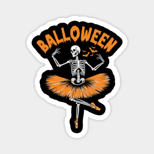 Skeleton Ballerina Halloween Dance Costume Magnet