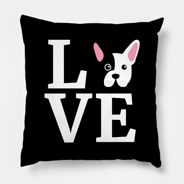 love my french bulldog Pillow by romanisa