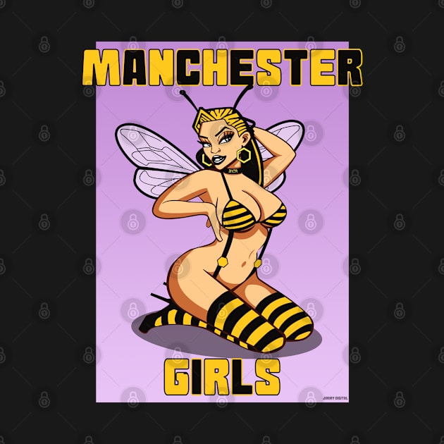 Manchester girls, Manchester bee, Manchester honey by jimmy-digital