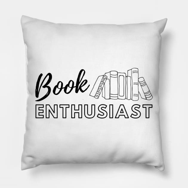 Book Enthusiast Pillow by TheBookishBard