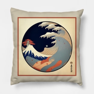 Great Wave Off Kanagawa Japanese Album Cover Pillow