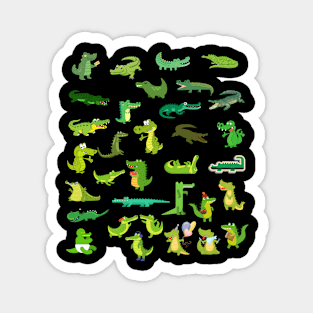 Funny Crocodiles Magnet