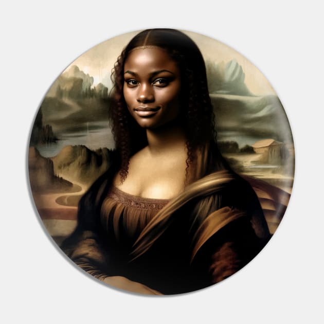 Mona Lisa Reimagined: Celebrating Black History Month Pin by Edd Paint Something