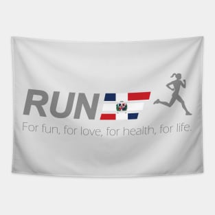 Run for life dominican republic Tapestry