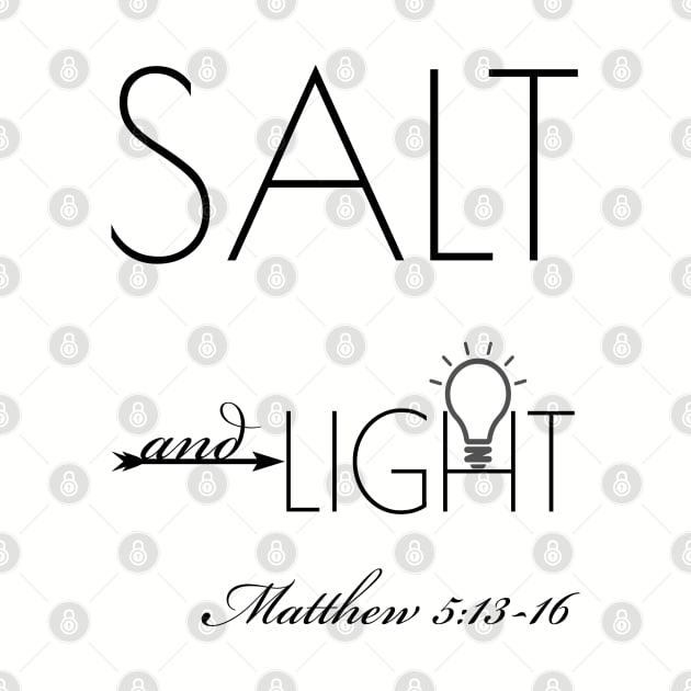 Christian Shirts Salt And Light by Happy - Design