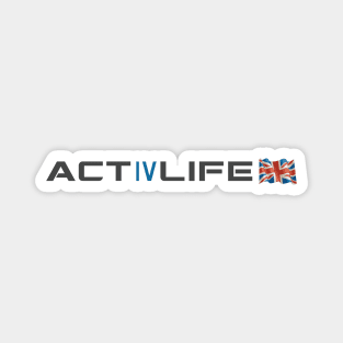 Assured Outfit by Activlife Wear UK United Kingdom Flag Tagline Logo Sports Branding Magnet