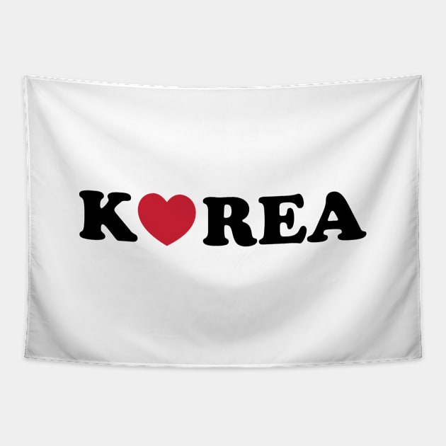 Korea Love Heart Tapestry by tinybiscuits