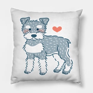 Schnauzer Puppy Pillow