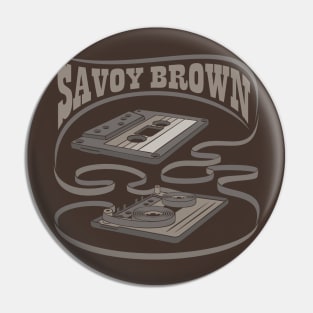 Savoy Brown Exposed Cassette Pin