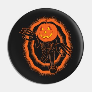 Pumpkin Halloween Monster Pin