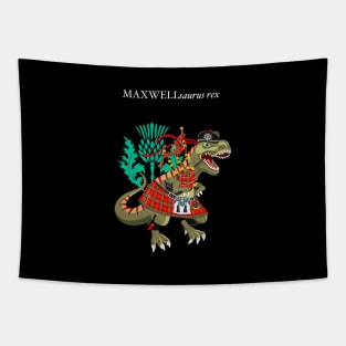 Clanosaurus Rex MAXWELLsaurus rex Plaid Maxwell Scotland Ireland Family Tartan Tapestry