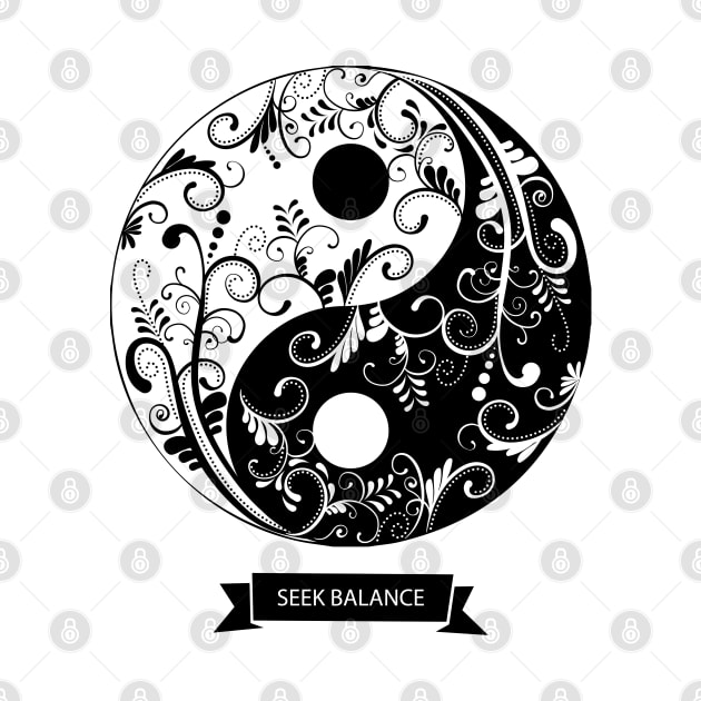 YIN YANG MANDALA by madeinchorley