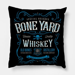 Boneyard Whiskey Label Pillow