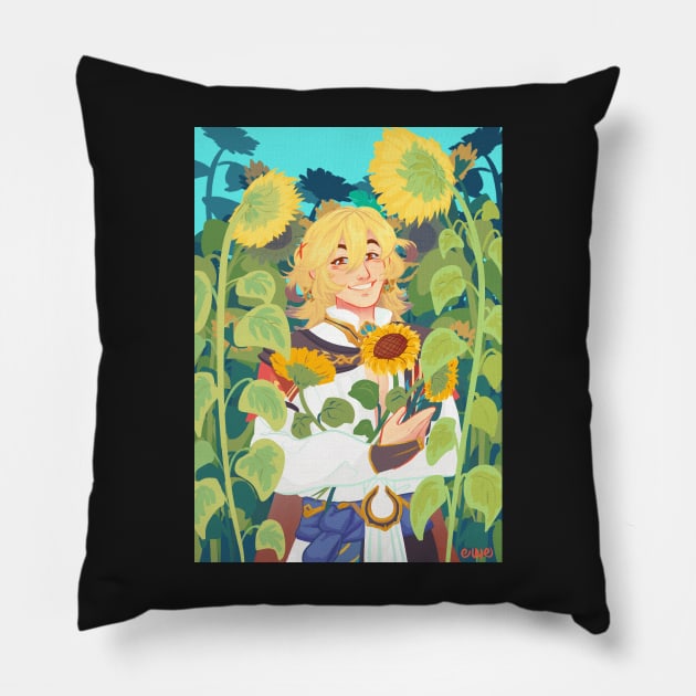 Here comes the sun (Kaveh) Pillow by ewewhy