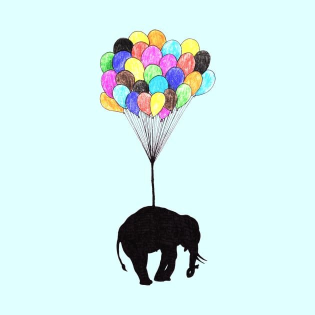 Elephant on balloons by DarkoRikalo86