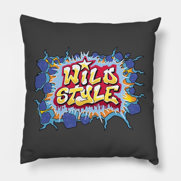 Wild Style Pillow by Chewbaccadoll