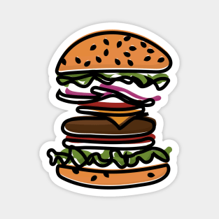 Cool Burger Magnet