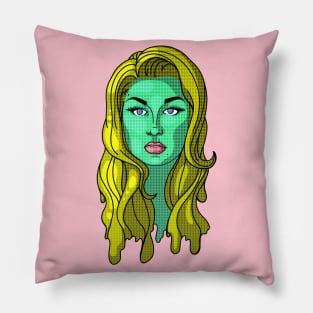 Comic Book Girl Pillow