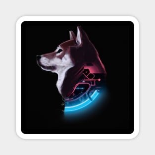 Futuristic Shiba Inu Art Magnet