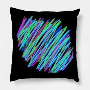 multicolored straight line Pillow