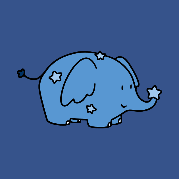 Blue Star Elephant by saradaboru