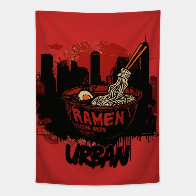 Ramen urban style Tapestry by mcashe_art