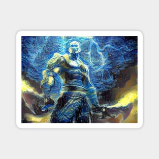 God of War Kratos Starry Night Magnet